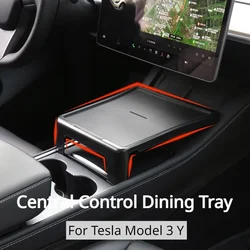 Bandeja de comedor multifunción para Tesla Model 3 Y, consola para comer alimentos, mesa pequeña, escritorio, accesorios interiores de coche