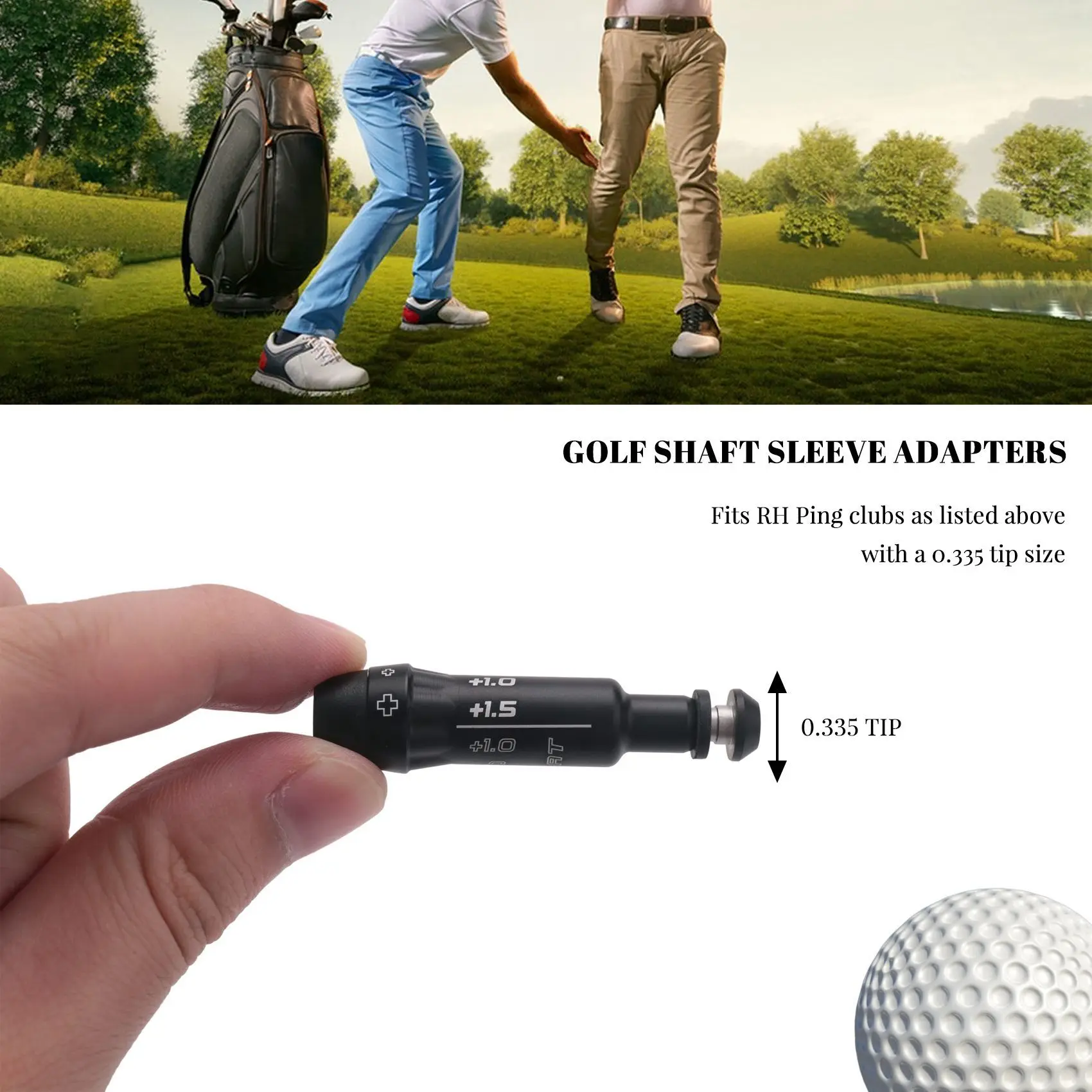 AED4-0.335 Manicotto adattatore per albero mazza da golf per driver G410 e Plus e legno da fairway