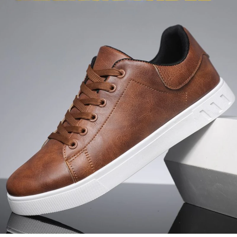 Chaussures en cuir à l'offre elles optiques pour hommes, baskets décontractées d'extérieur, respirantes, confortables, coordonnantes, designer, mode, 2025