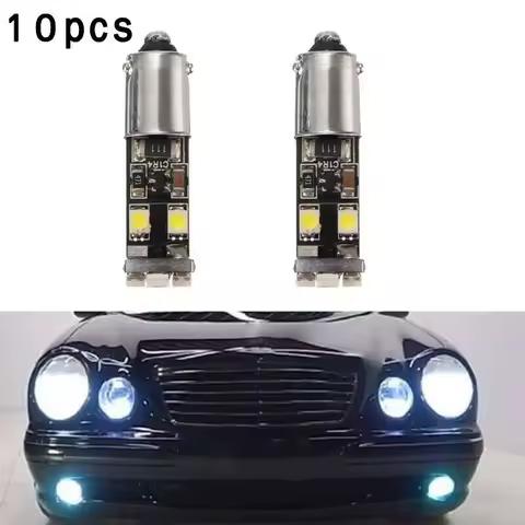 For Mercedes-Benz W210 E55 AMG BA9S H6w Break 6000K Car Error-Free 8LED Parking Light Bulb Auto Accessories Signal Lamp