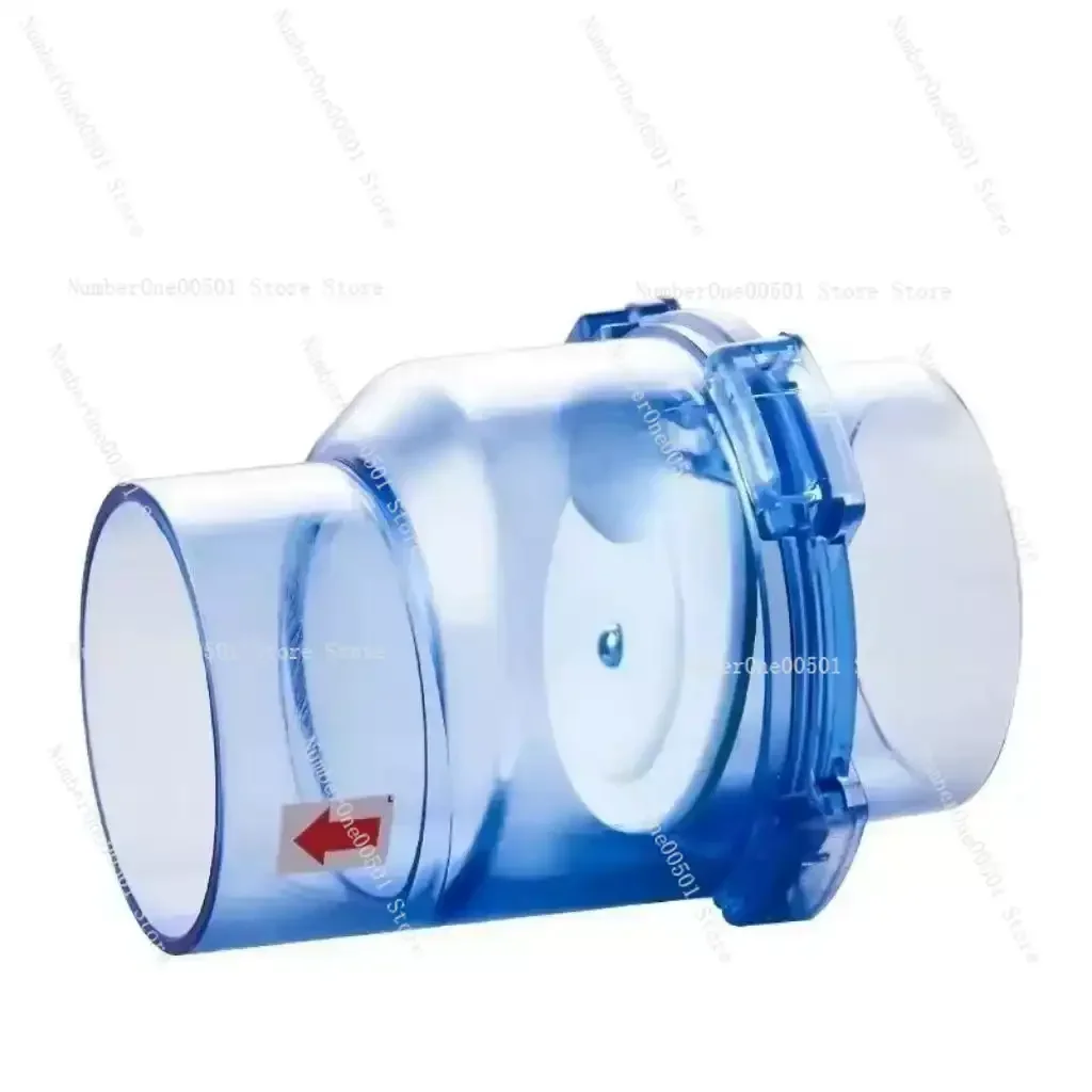 50mm/110MM Flap UPVC Transparent Check Valve Drainpipe Non-return Valve Combination Sets Kitchen Sewer Deodorizationm