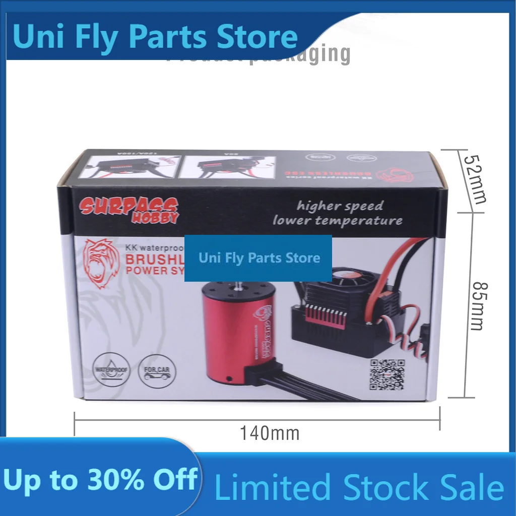 UniFlySurpass Hobby KK 4068/4076 Waterproof Brushless Motor For 1/8 Traxxas WLtoys 10428 RC Baja Drift Racing Off-Road Truck Car