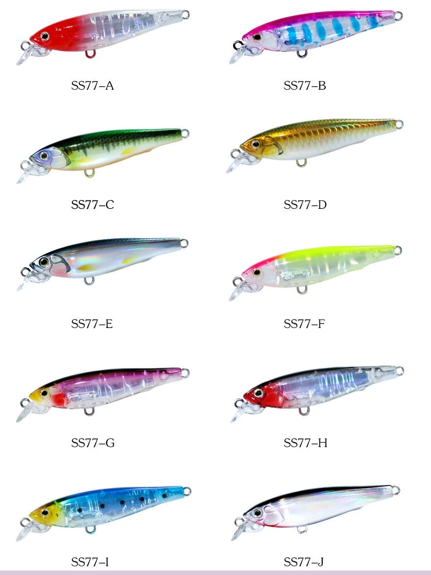 AOCLU Schwimmender Wobbler, Jerkbait, 70 mm, 7 g, Tauchen, 0,8 m tief, kleiner Minnow-Shad, Kurbelköder, Bass, Forelle, Makrele, Boot, Küstenangeln – Detail 6