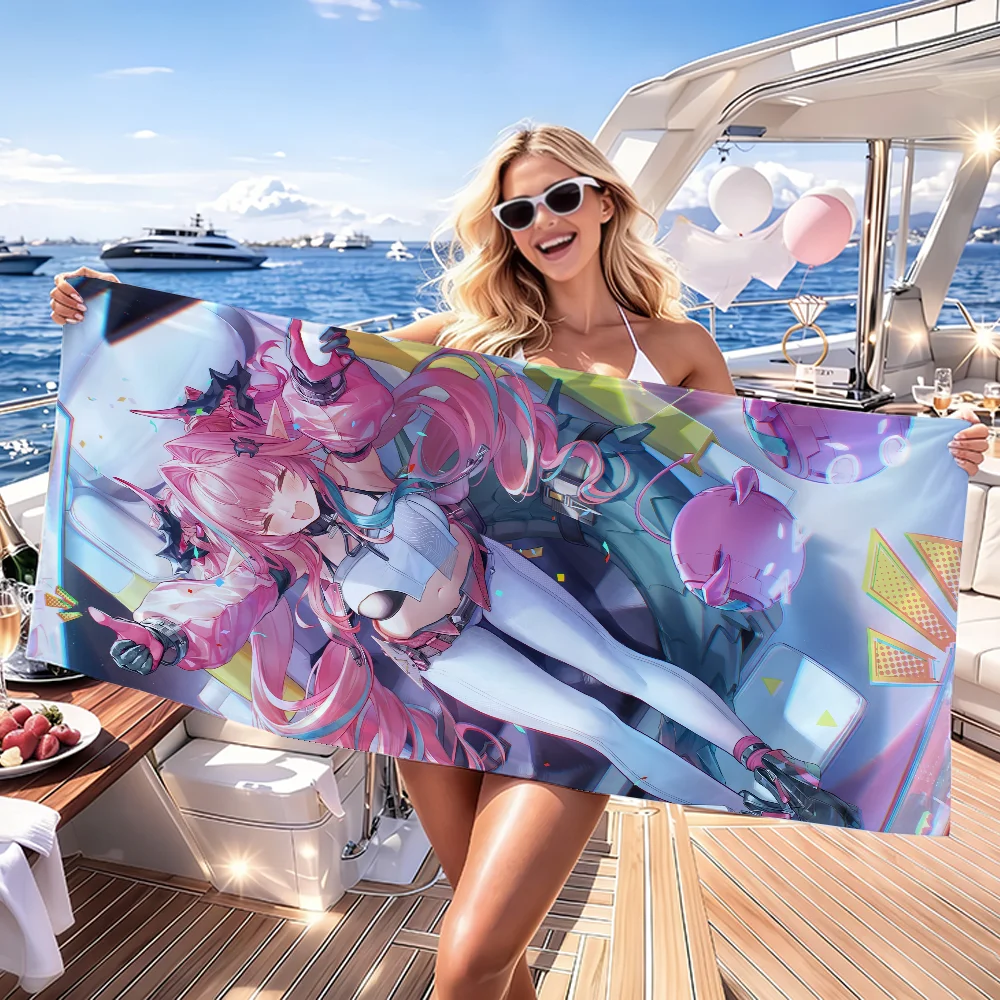 Game Arknights Endfield Yvonne Towel Quick Dry Absorbent Beach Towel for Sports, Fitness, Swimming and Outdoor Activities