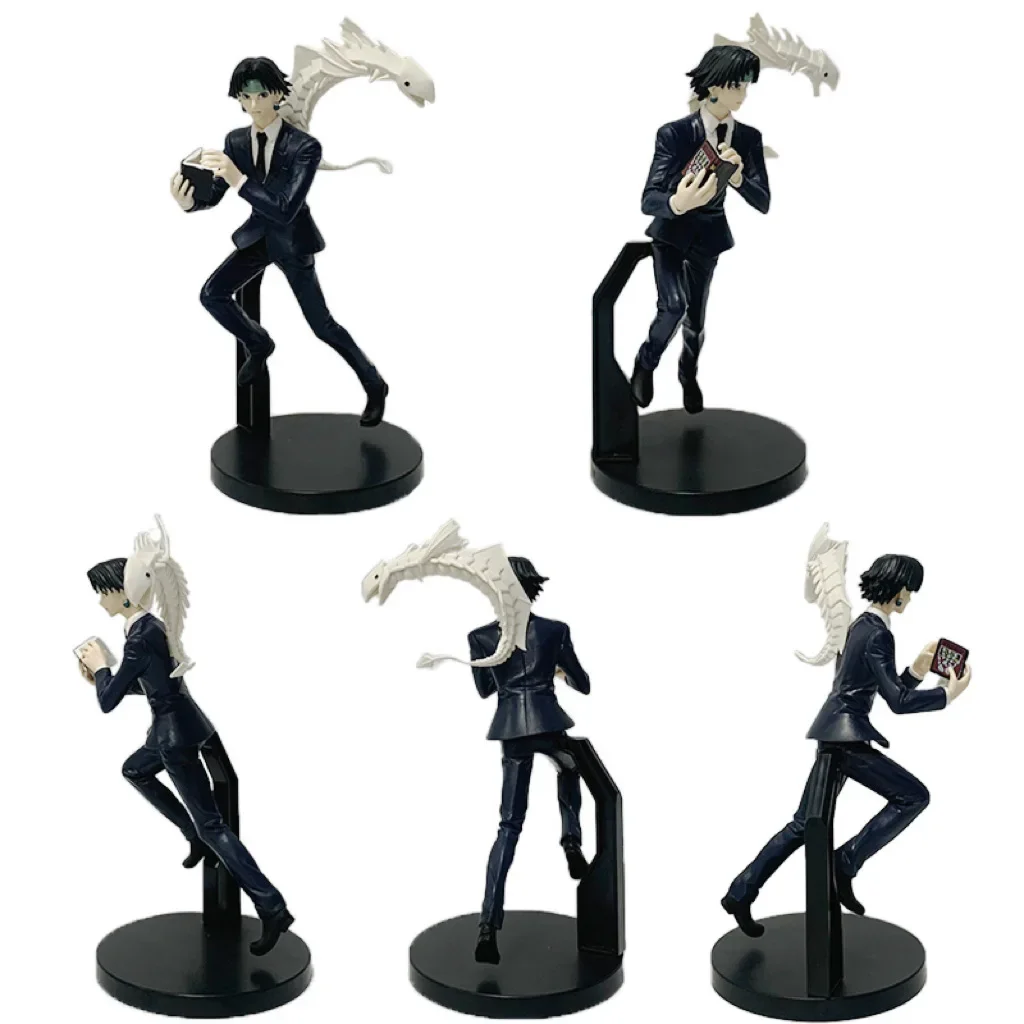 21cm Anime HUNTERxHUNTER Chrollo Lucilfer Combat form Action Figure PVC Model Statue Desk Decor Toys Doll Collection Gifts boxed