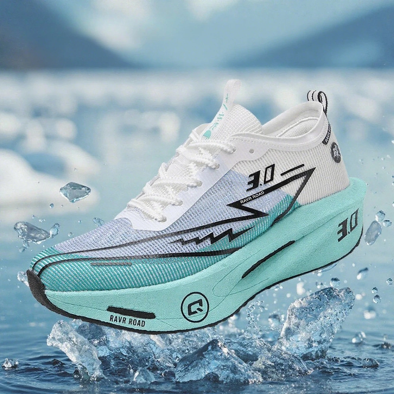 Men's Running Shoes Carbon Board Sneakers Racing Training Mesh Anti-slip Cushioned Comfortable Tennis Shoes Casual for Women