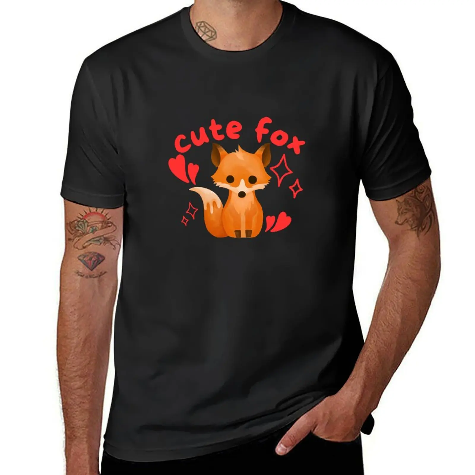 Little Cute Fox Love T-Shirt cute clothes boys whites customs design your own summer tops t shirt for men