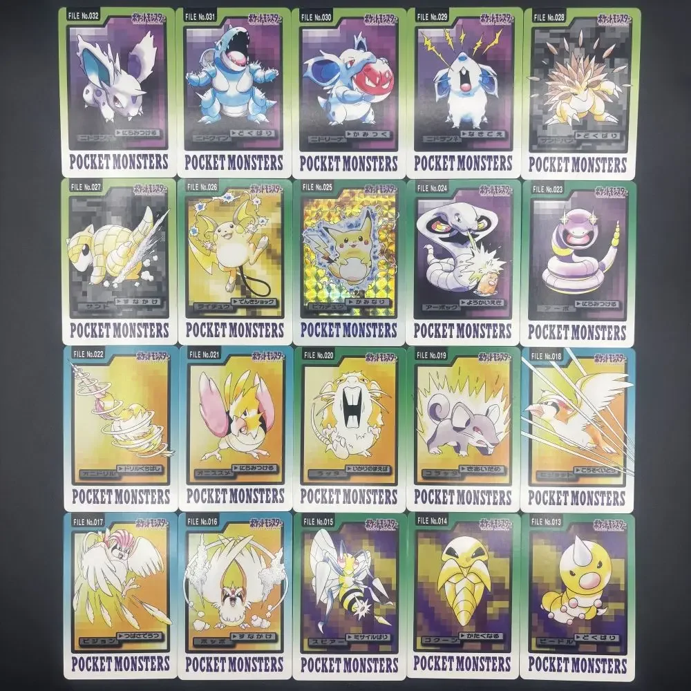 PTCG 1997 153 pz Pocket MONSTERS Charizard Blastoise Eevee FAI DA TE Self Made Singola Carta Gioco Classico Anime Carta Regalo Giocattolo