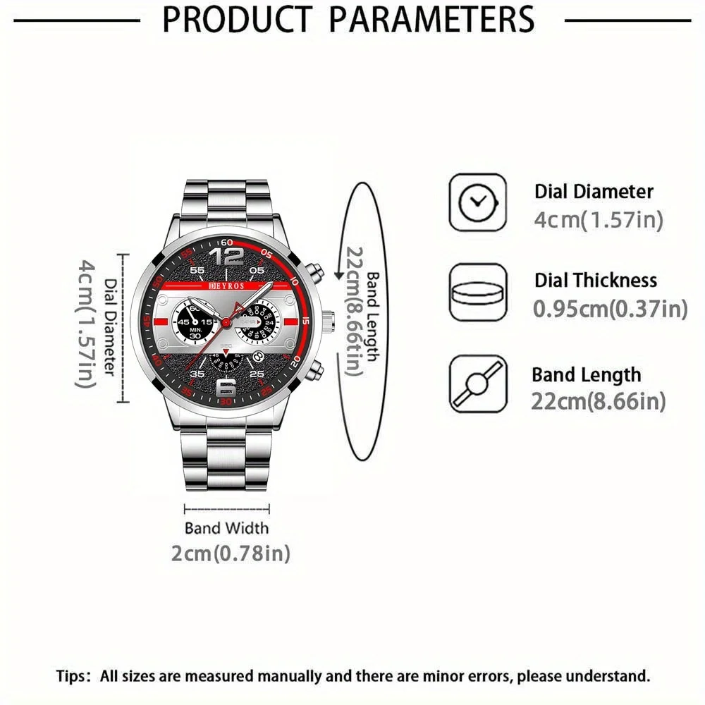 A Stylish Casual Quartz Wristwatch for Men- Perfect Gift for Men, Ideal for Daily Us