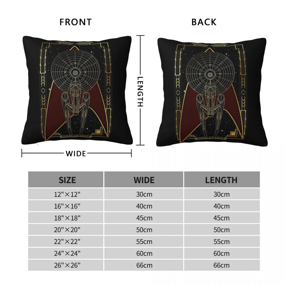 Spaceship Explore New Worlds Square Pillowcase Polyester Linen Velvet Printed Decor Throw Pillow Case Car Cushion Cover 45x45