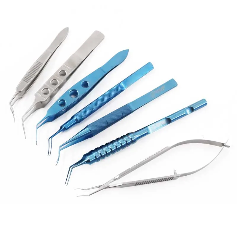 

New Arrivel Titanium alloy Eyelid Beauty Eye Capsular Capsule Ophthalmic Instruments Capsulorhexis Clapm Tweezers Tools