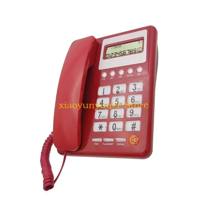 P9JB Landline Phone Desktop House Phone Seniors Caller Integrated Telephone for Home