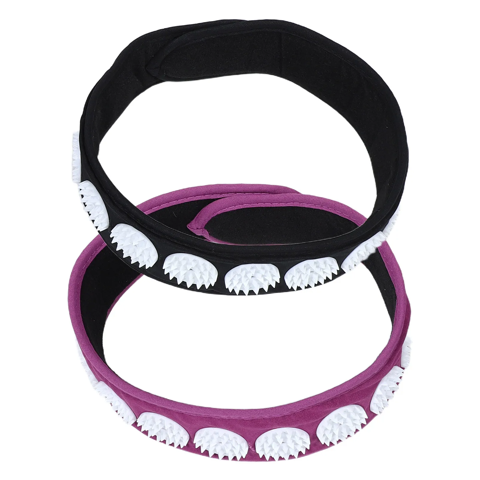 

2Pcs Acupressure Massage Belt Adjustable Acupuncture Headband for Relaxation Muscle Pain Relief Neck Head Wrap Comfortable Spike