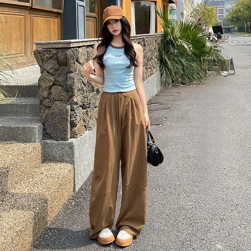 Pantalon à jambes larges pour femme, vêtement de nuit rembourré en peluche, taille élastique, doublure polaire, Softshell, confortable, hiver