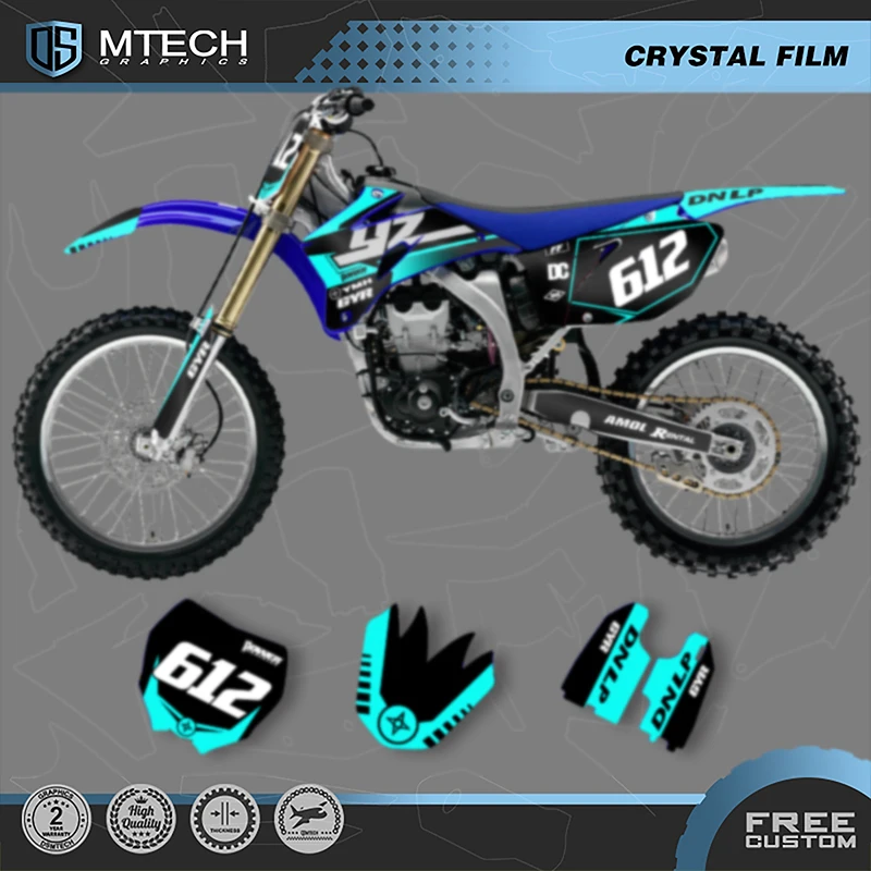 DSMTECH Custom Team Motorcycle Graphics Decals Stickers Kits For YAMAHA YZF250 YZF450 2006 2007 2008 2009 002