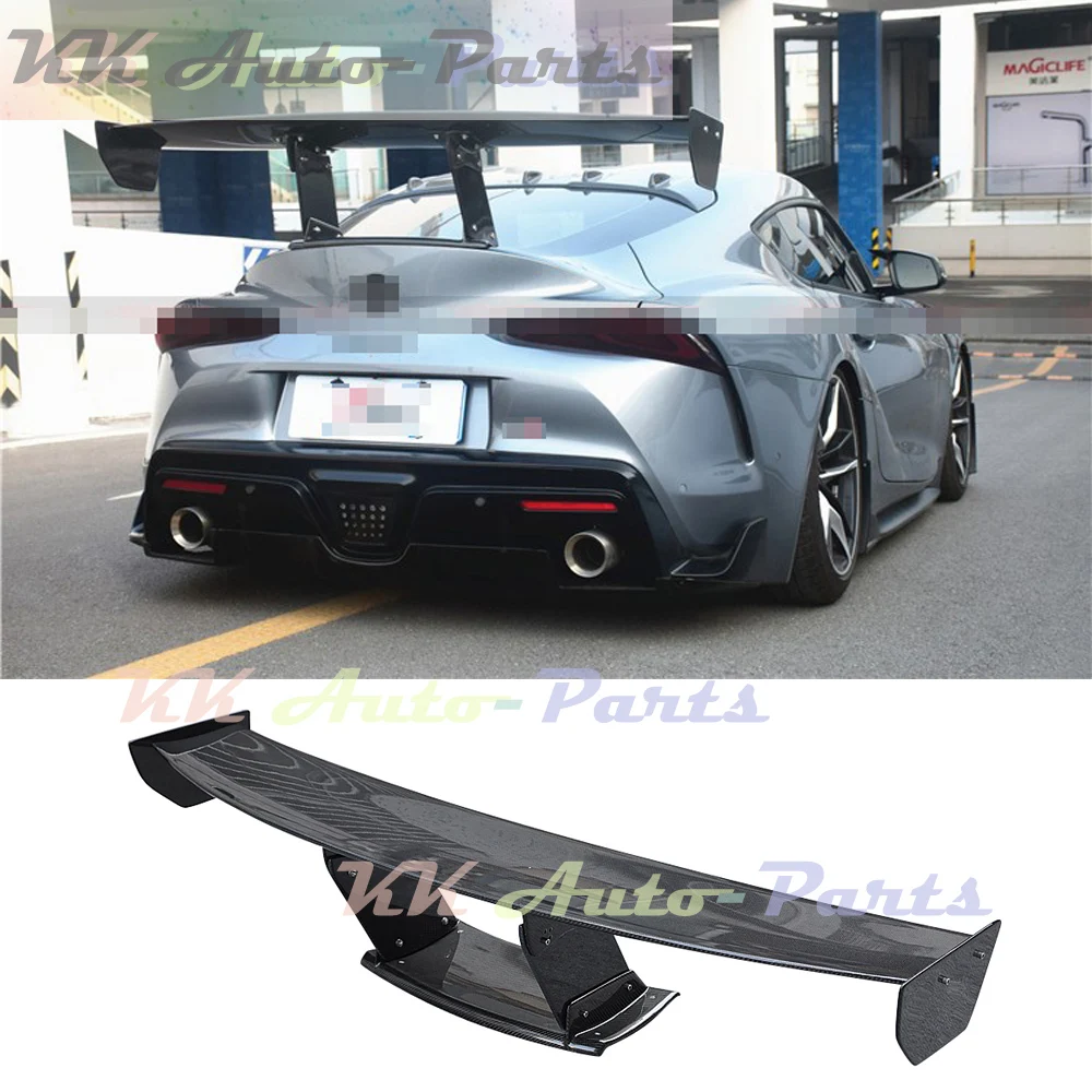 

For Toyota Supra A90 MK5 2021UP Carbon Fiber Spoiler Rear Trunk Wings Boot Lip Auto Styling