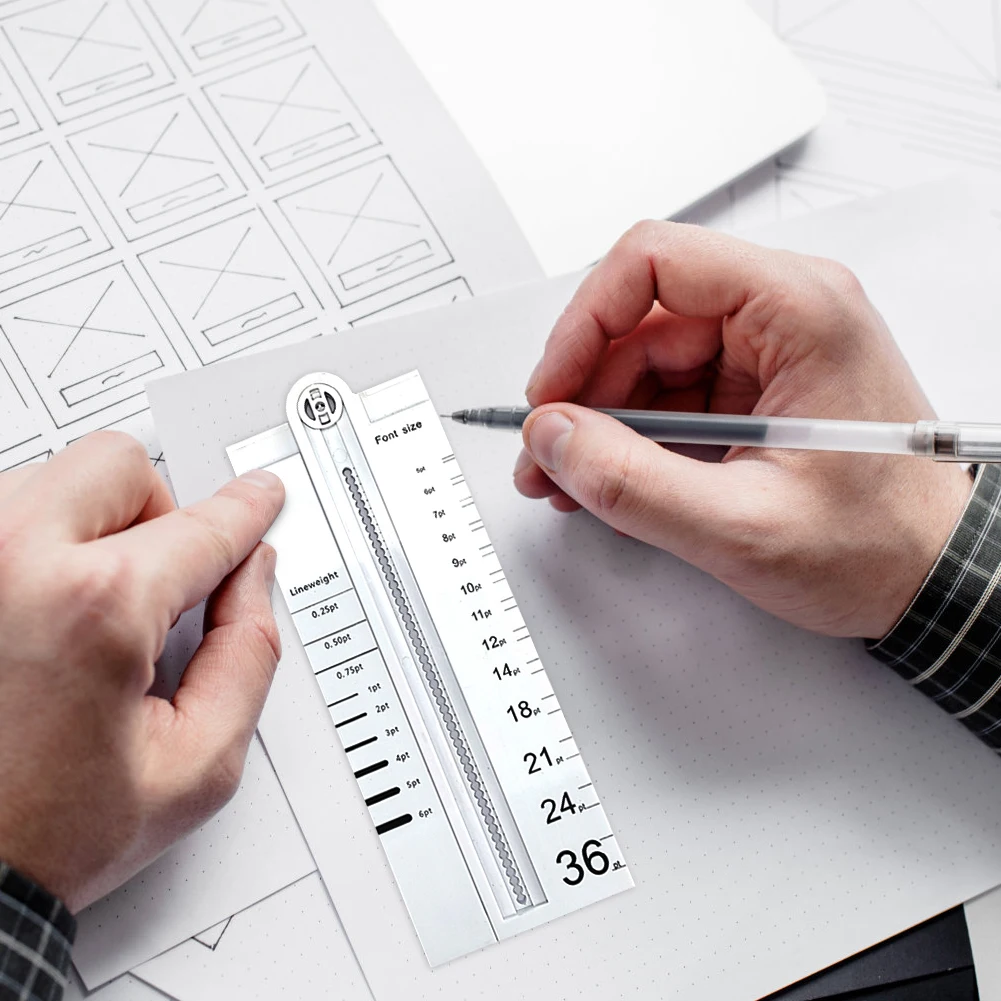 Régua de desenho geométrico dobrável multifuncional linha pro modelo de desenho circular ferramenta de desenho de medição de ângulo