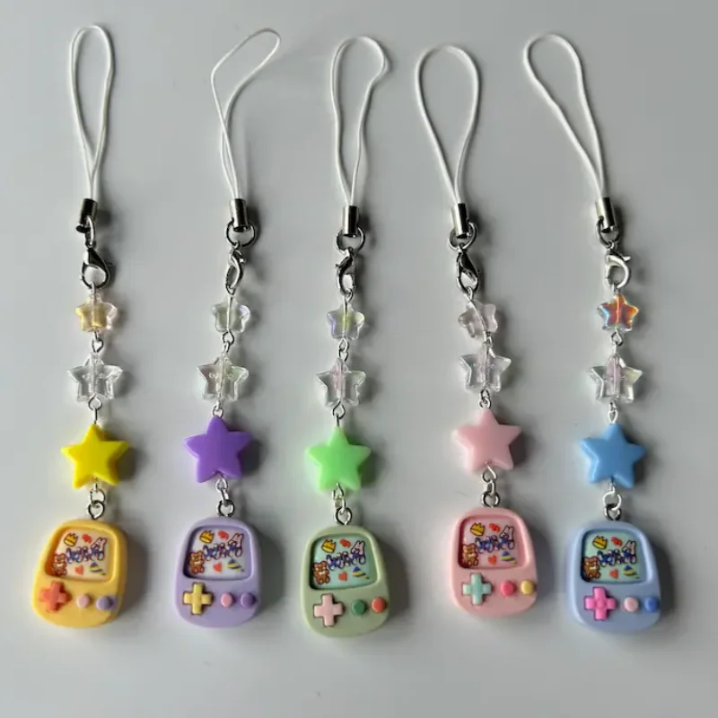 HANDMADE Cute retro Games Console Phone charms,beaded accessories,aesthetic,pastel phone charm,Y2k,cutecore, kidcore, Gamer Girl