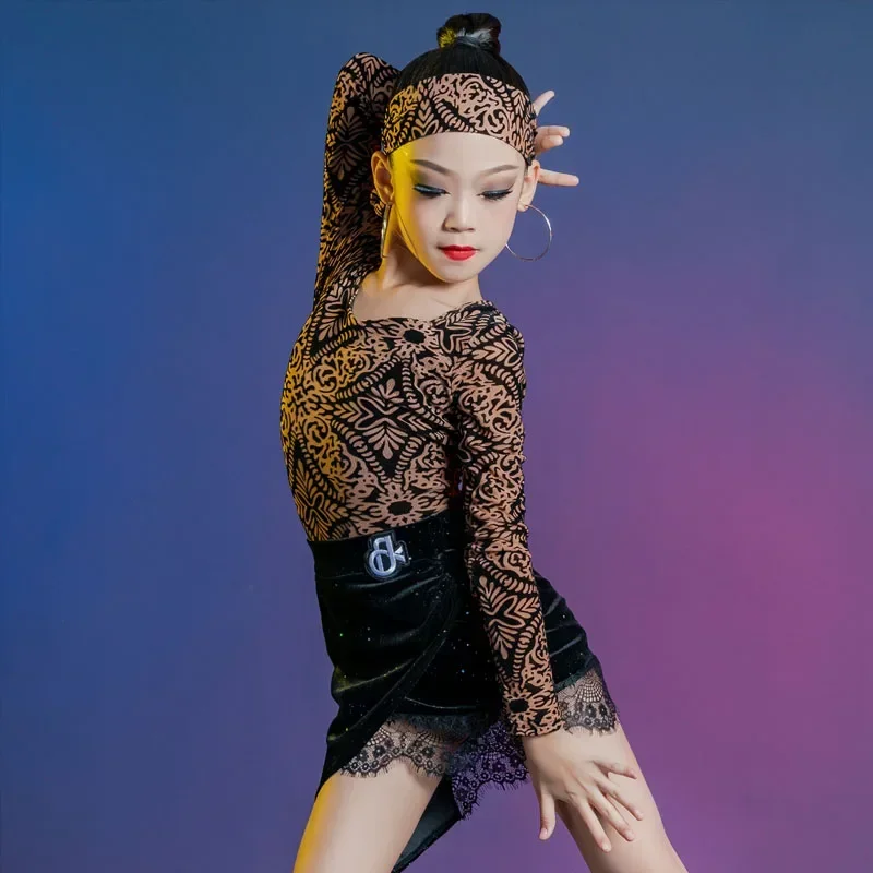 2024-latin-dance-practice-suit-for-autumn-and-winter-girls-high-end-leopard-print-children's-latin-dance-performance-suit-set