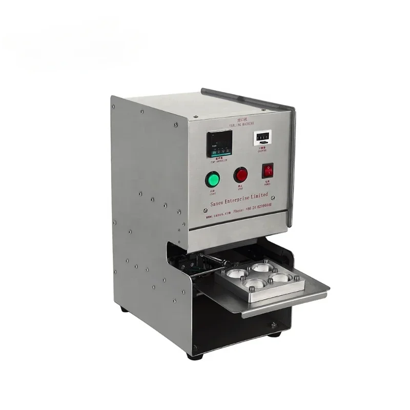 SA-4 automatic K-cup coffee packaging 51mm K-cup tray sealing machine 2.0 aluminum foil cover automatic stainless steel shell