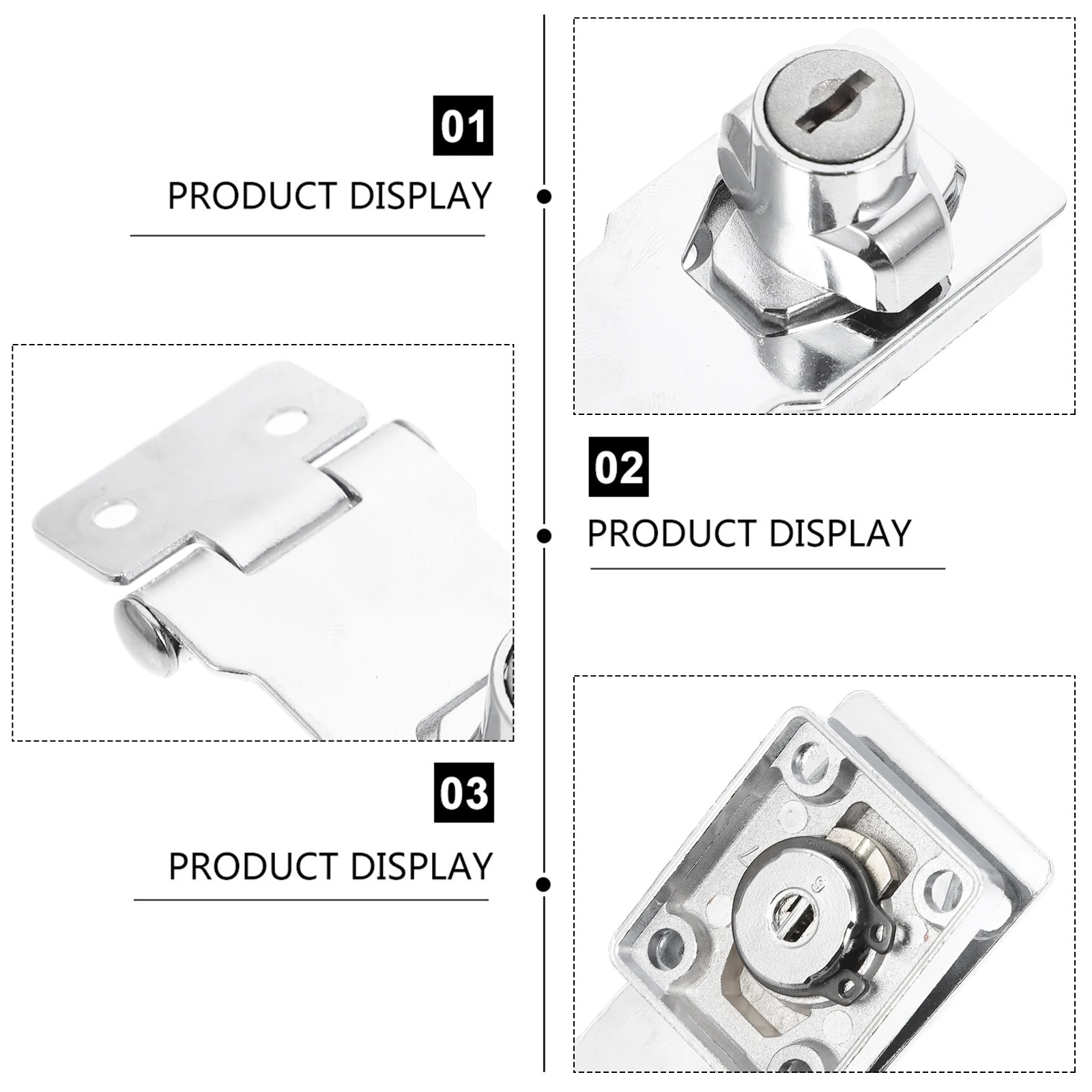 

1 set 1 Set Glass Display Showcase Locks Multi-Function Cabinet Door Buckle Security Door Furniture Latch Safe Wine Cabinet Lock