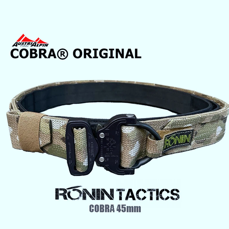 RD TACTICAL Ronin Style Belt Cobra Buckle Belt Special Forces Tactical Belt