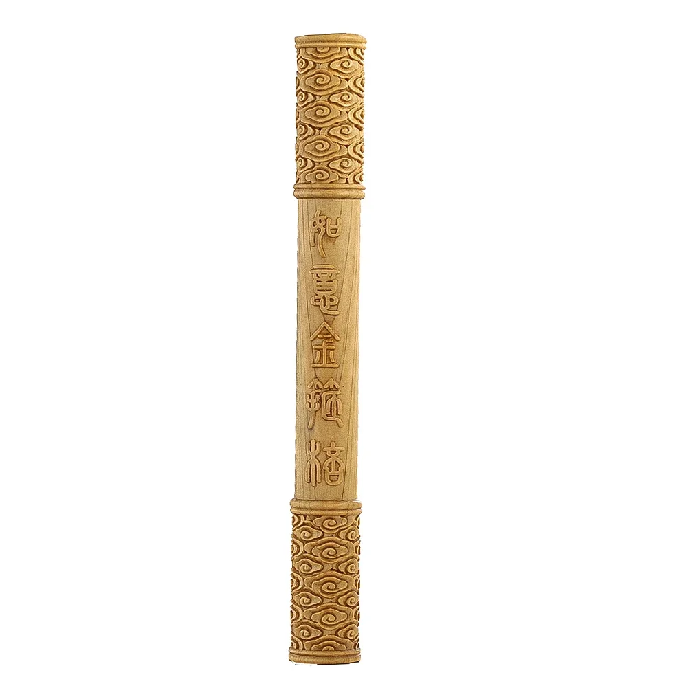 Solid Wood Carved Hand Piece Sun Wukong Ruyi Jingu Bang Wooden Model Home Decoration Ornament Creative Handicraft Gift