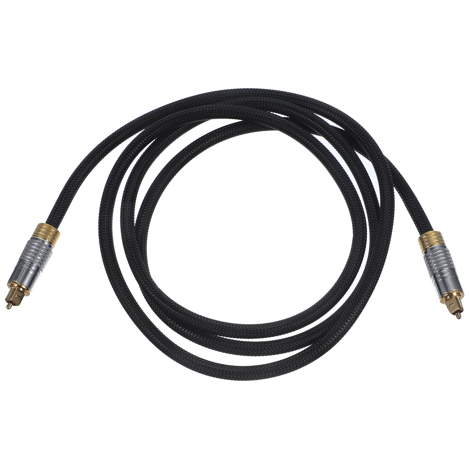 

1.5m Optical Fiber Audio Cable SPDIF Output for Amplifier 5.1 Channel Digital Audio Connection Line Yellow Ring Zinc Alloy