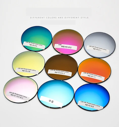 Un par de lentes ópticas polarizadas, lentes tintadas espejadas, prescripción, miopía, presbicia, resistente a los arañazos, índice 1,50 1,61 1,67