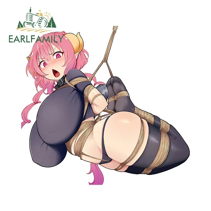 ملصقات سيارة من EARLFAMILY-Lumine Genshin ، حزمة أنيمي هنتاي ، NSFW ، شارة ربطة عنق ، عبودية ، زخرفة مقاومة للماء ، 13 x way