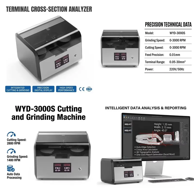 for Harness Terminal Cross Section Analyzer Integrated Cutting and Grinding Equipment