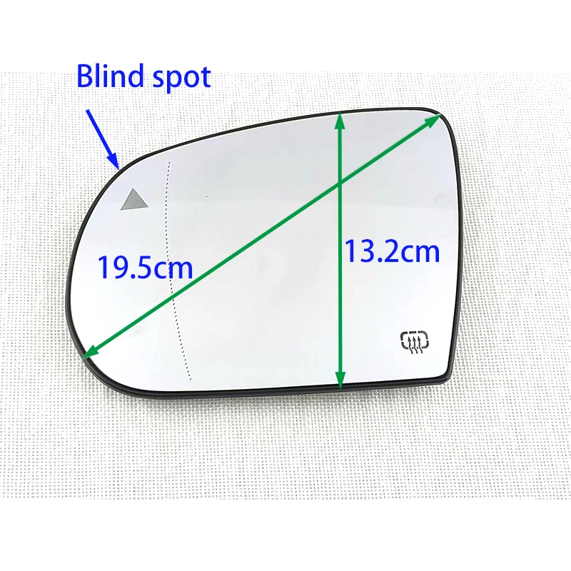For Jeep Compass MP 2017-2023 CHEROKEE KL 2013 2014 2015 2016 2017-2019 MG-176 Car Heated Convex Wide Angle Wing Mirror Glass