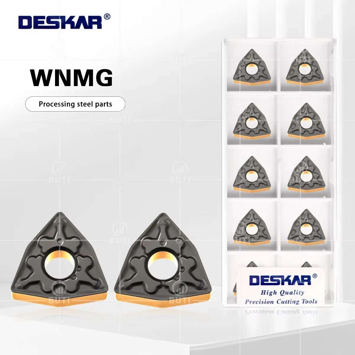 DESKAR 100% Original WNMG060404-TM WNMG060408-TM LF9218 Numerical Control Lathe Turning Blade Two-Color Cutting Tool WNMG Series