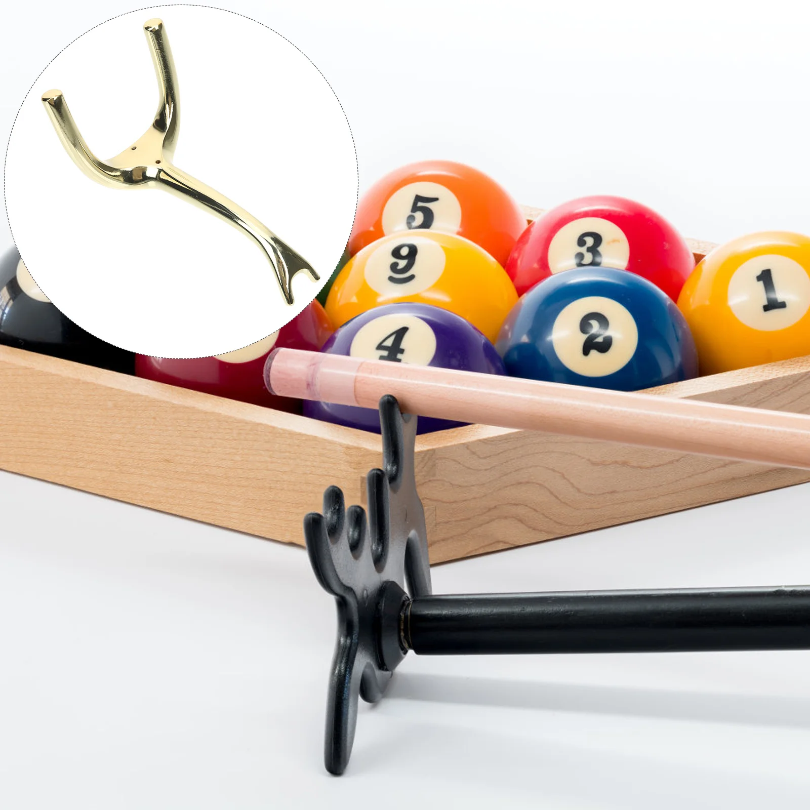 

Professional Pool Cue Bridge Metal Durable Snooker Resting Rack Portable Support for Billiards Stick Holder Accessory