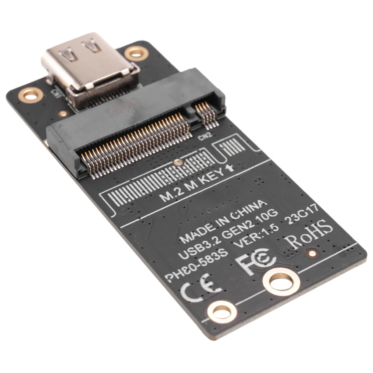 

B68C M.2 to Type-C SSD Enclosure Adapter M2 NVME HDD Enclosure Interposer Board JMS583 Chip 10Gbps Support 2230 2242 2260 SSD