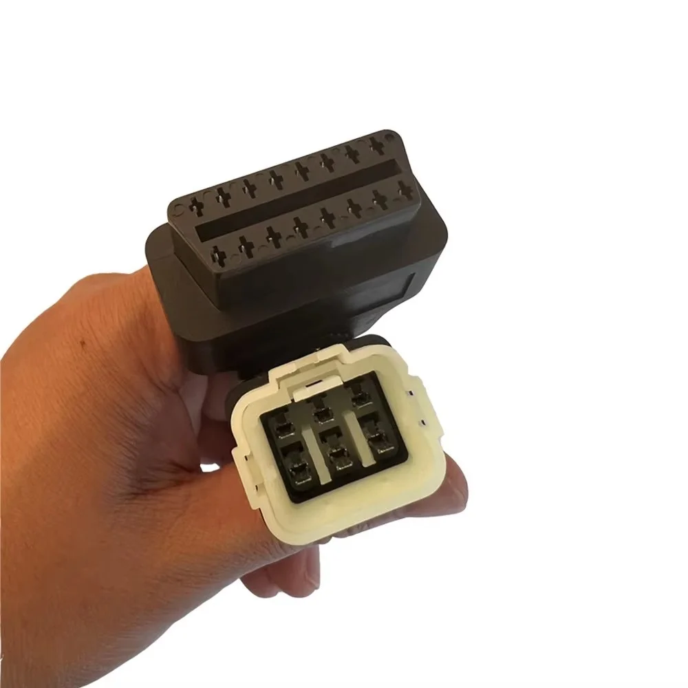 

OBD-адаптер для Kawasaki, 6-контактный на 16-контактный разъем для диагностического кабеля OBD2, подходит для kawasaki Z900 ZX10R H2, адаптер для мотоцикла