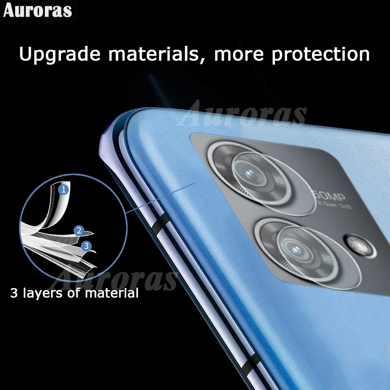 Auroras 2Pcs Lens Film For Motorola Edge 40 Neo 5G Camera Glass Protector Film For Moto Edge 40 Pro Back Lens Protective Cover