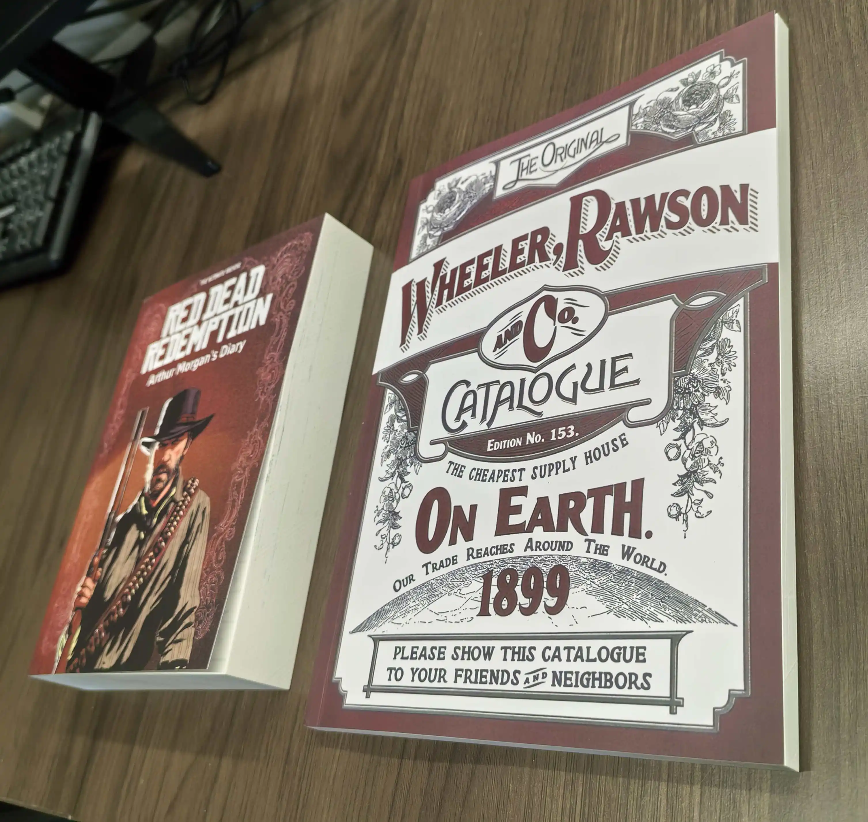 Co. Video Game Props Replica Wheeler Rawson Catalogue Cosplay Wheeler Rawson Arthur Morgan Journal Arthur's Diary Props Cosplay image 3