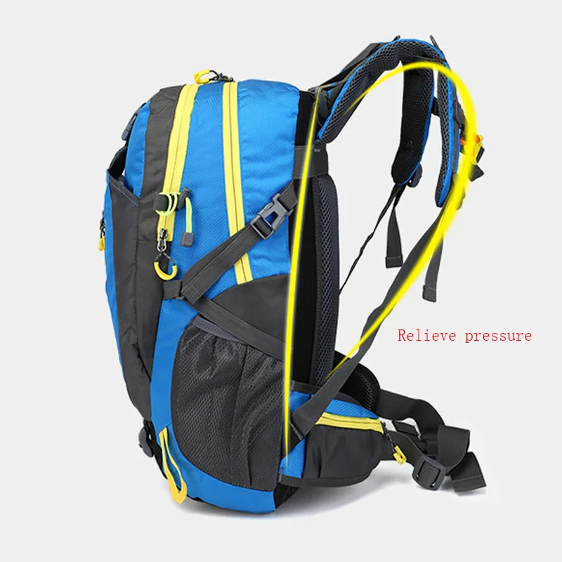 40L zaino da arrampicata impermeabile Unisex borsa da viaggio per uomo escursionismo all'aperto borse sportive maschili alpinismo zaini da campeggio uomo