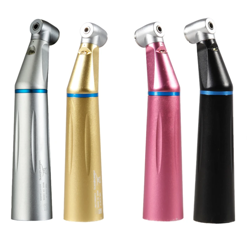 

Dental Contra Angle LED E-generator Fiber Optic Handpiece Push Button Inner Water Spray