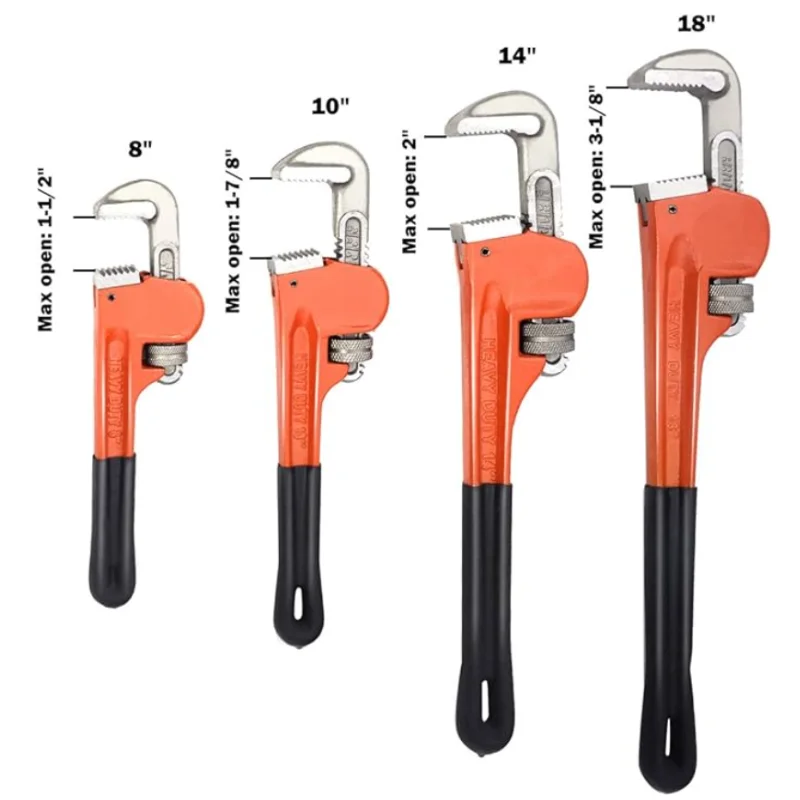 Imagem -06 - Universal Plumbing Tap Alicate Clamp Spanner Chave de Tubulação Ajustável Chave de Tubo Resistente Ferramentas Canalizador