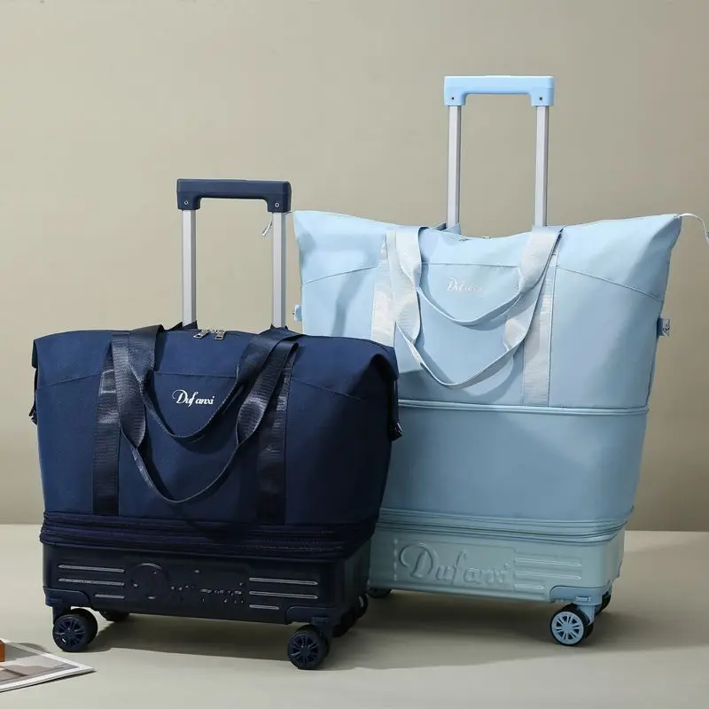 

Большая дорожная сумка на универсальных колесах для коротких поездок, деловых путешествий, сумка для сдачи в багаж, прочная и долговечная.