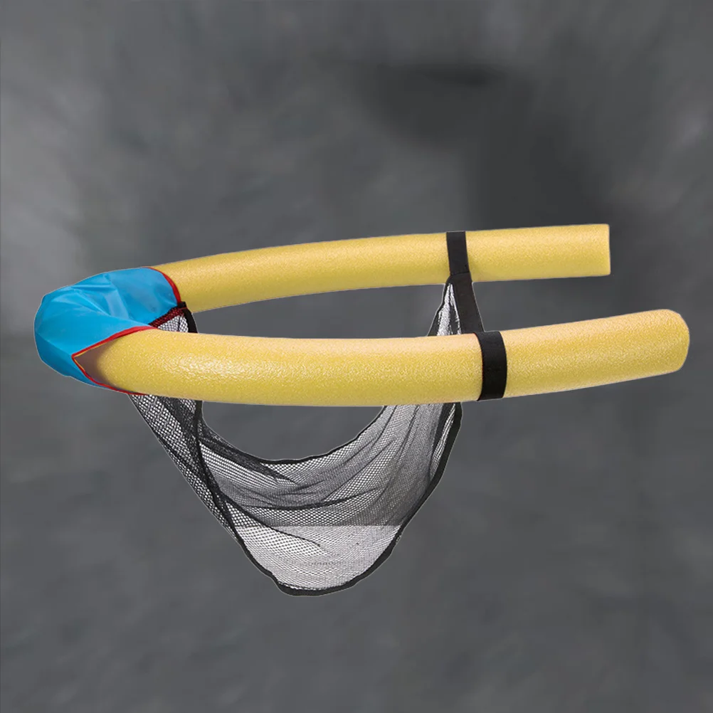 Pool Floating Seat Solid Rod 7.5x150cm Yellow Swimming Pool Noodle Chair Comfortable Support Floating Swimming Learners