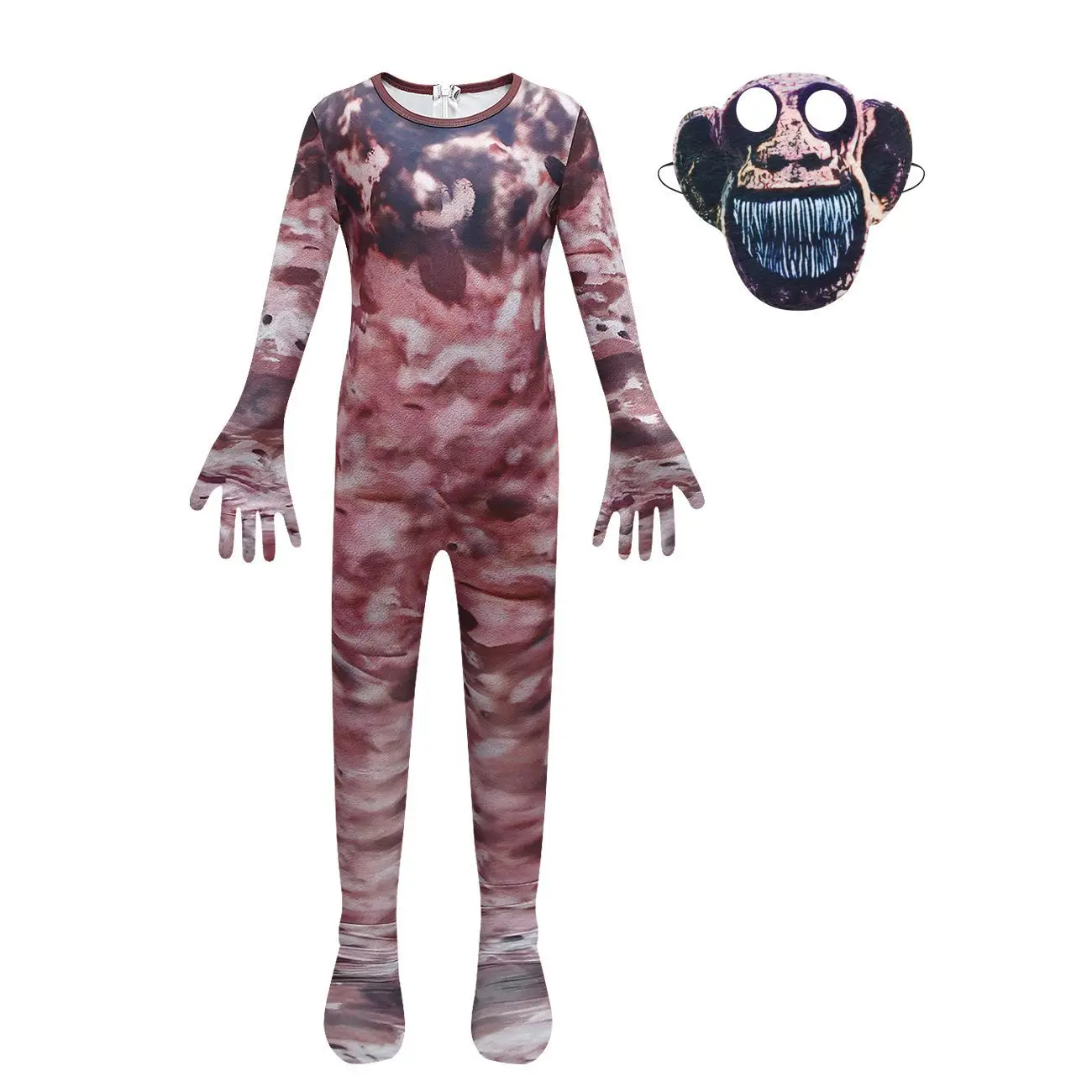 Scare Game Zoonomaly Cat Halloween Costume Game Cosplay Costume for Cartoon Zoo Guard Animal Monster Jumpsuits Mask Boy Clothes