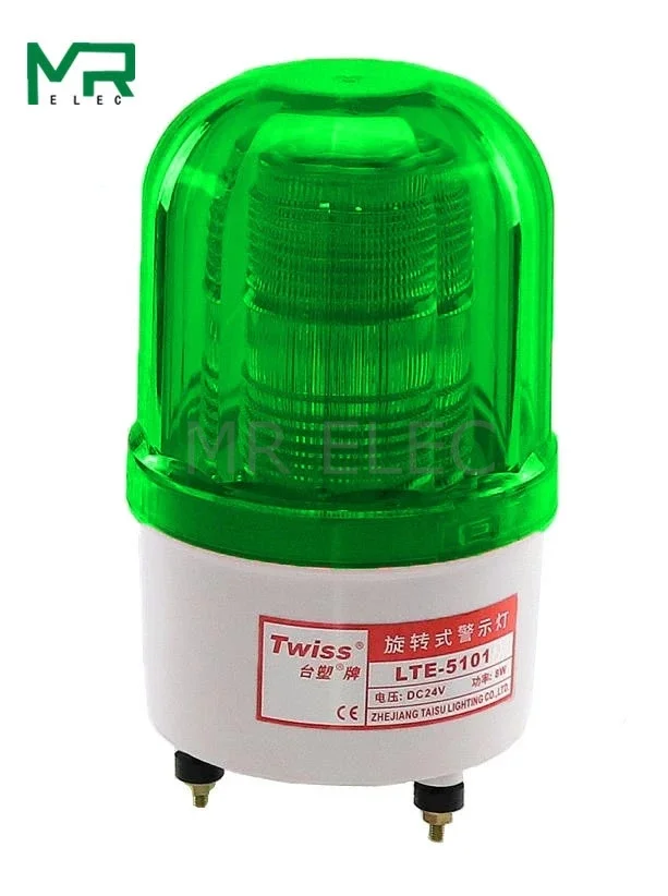 LTE-5101 LED Rotating rotary strobe Alarm Lamp light siren  LED warning light no voice 12V 24V 110V 220V