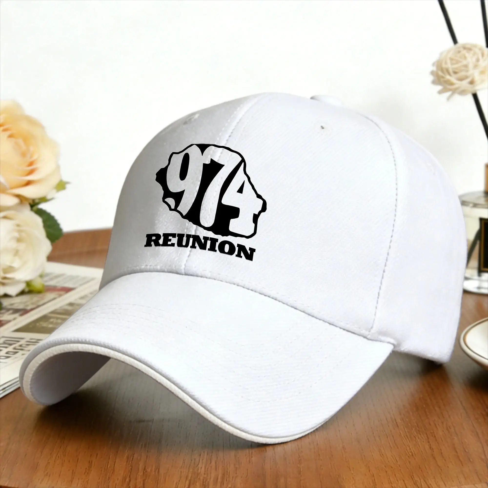 Kreol 974 Reunion Island Baseball Cap  Men Custom DIY Trucker Hat Summer Casual Running Hippie Baseball Caps