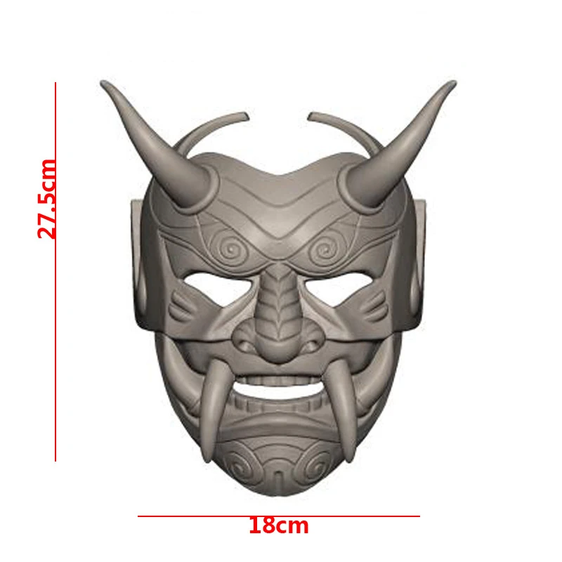 Hannya Demon Mask Japanese Oni Samurai Noh Kabuki Prajna Latex Masks Evil De-mon Mon-ster Full