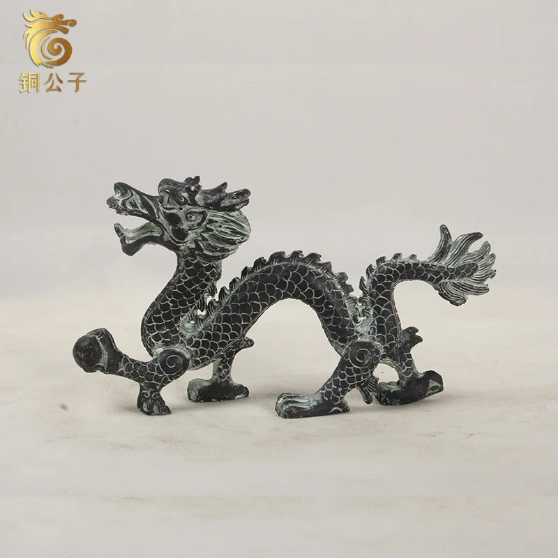 

Стильный бронзовый орнамент, коготь с несколькими моделями Qinglong, антикварное ремесленное украшение