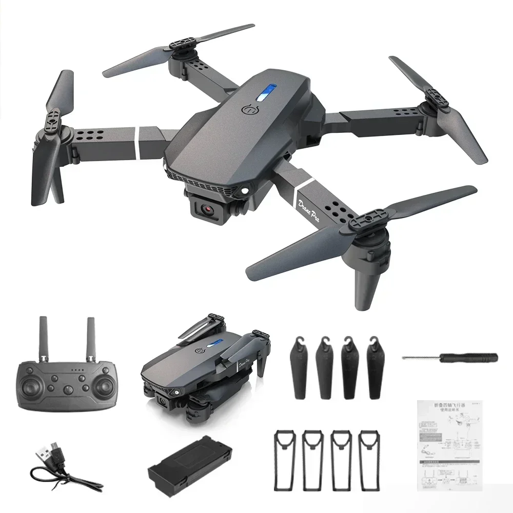 

E88 Mini Drone 4K HD Camera WiFi FPV Foldable Quadcopter for Kids Adults Gift Toy RC Aircraft