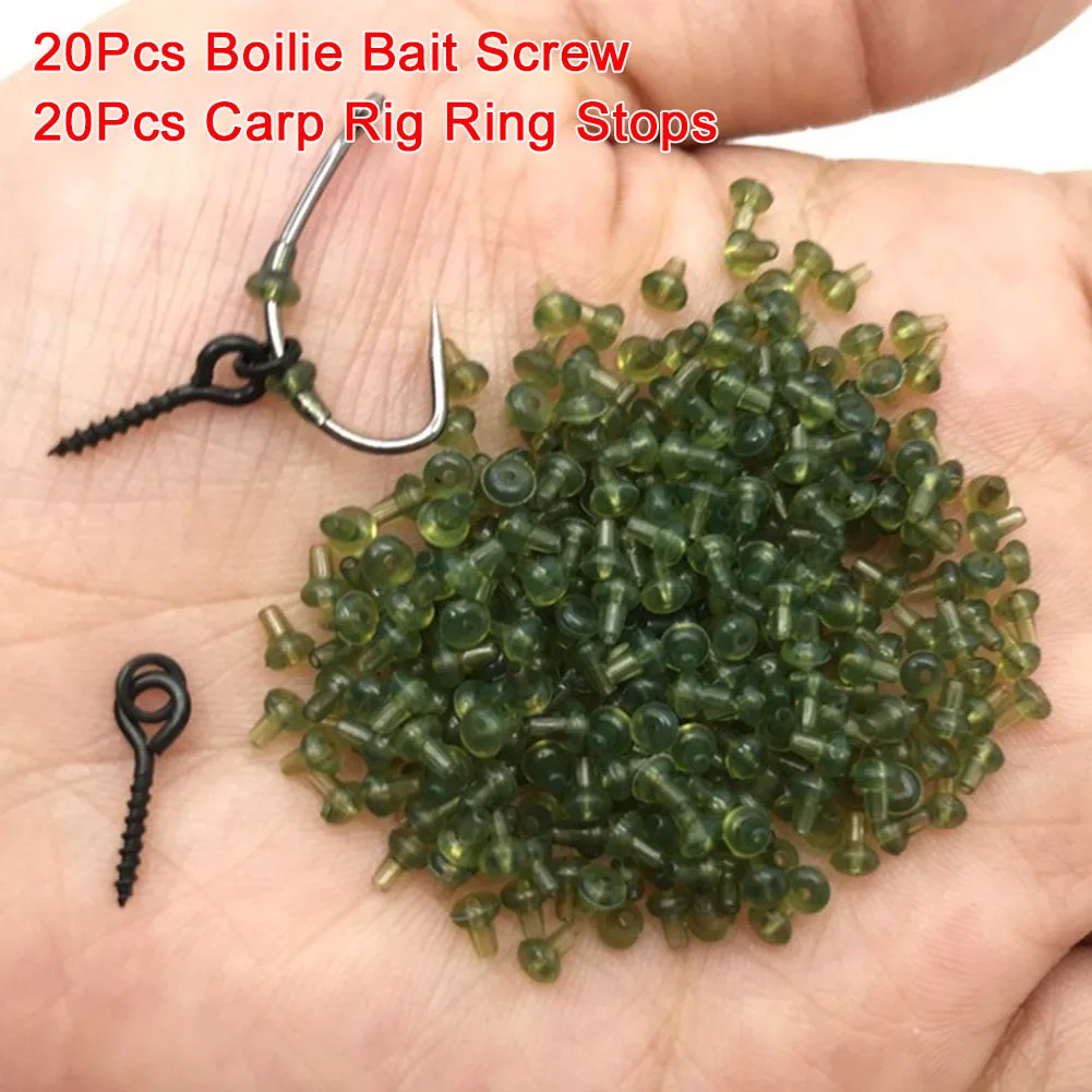 Useful Carp Fishing Accessories 40Pcs Accessories Fitting Pro Stops Beads Buffer Hook block Nice Parts Rig Stop